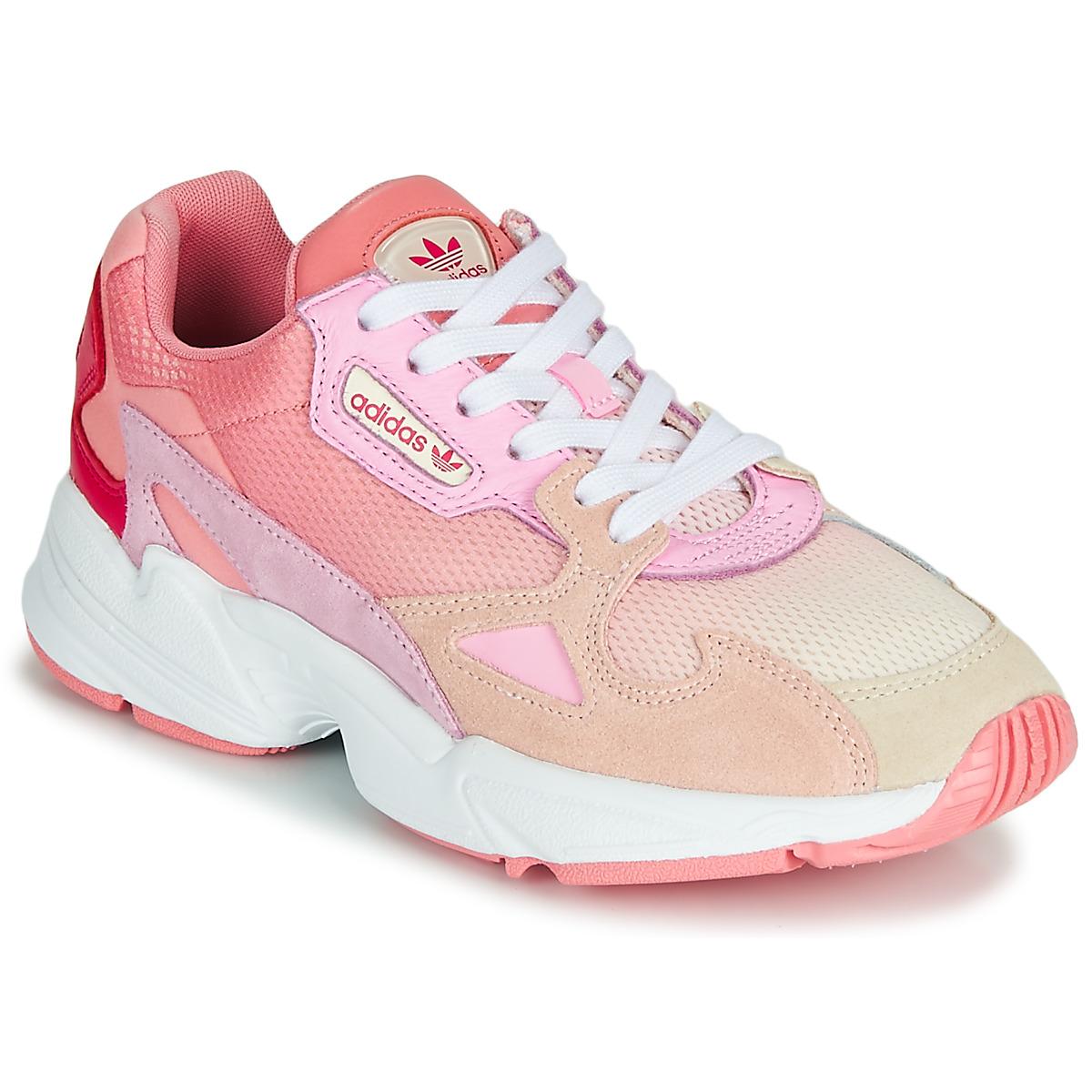 adidas pink falcon trainers