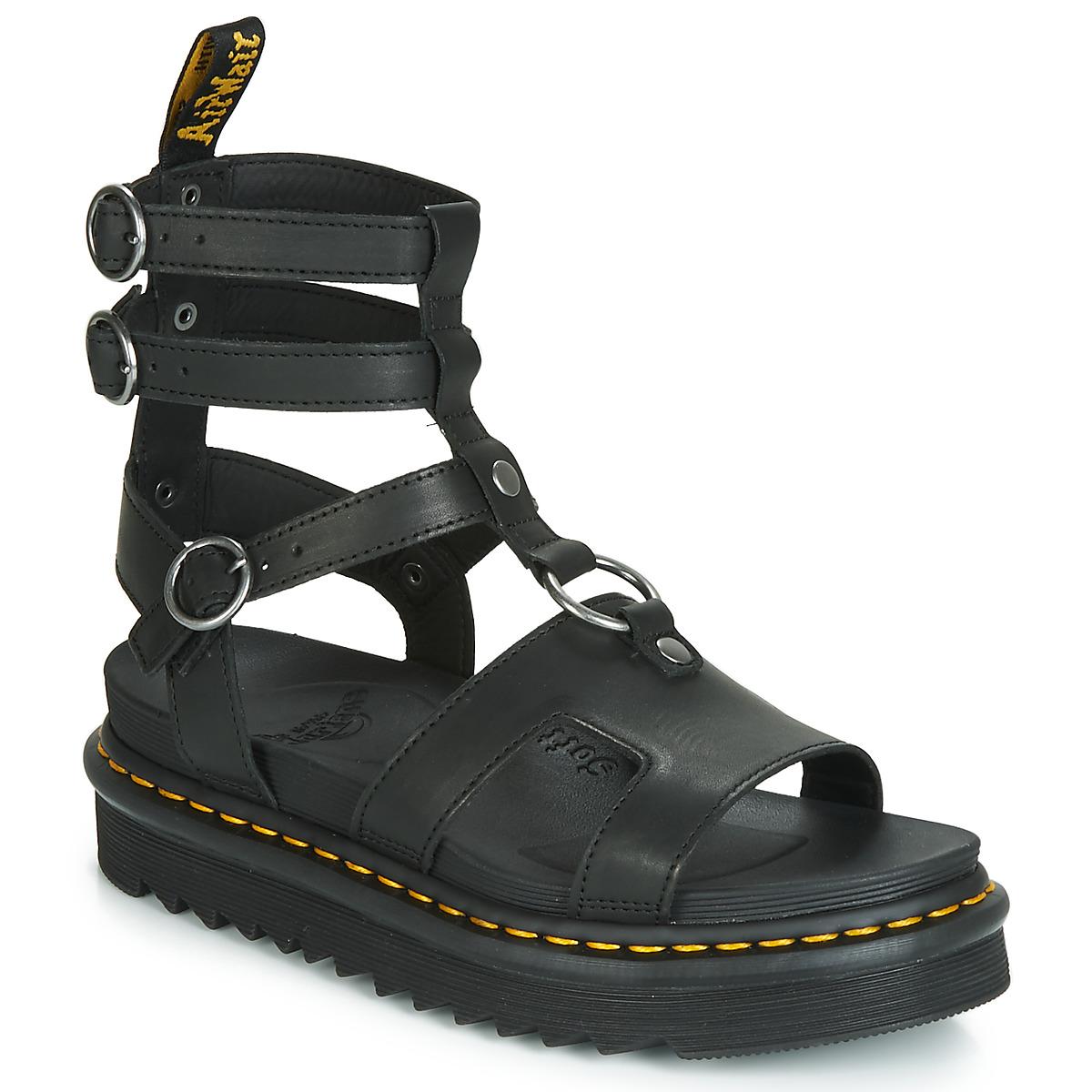 dr martens adaira sandals black temperley
