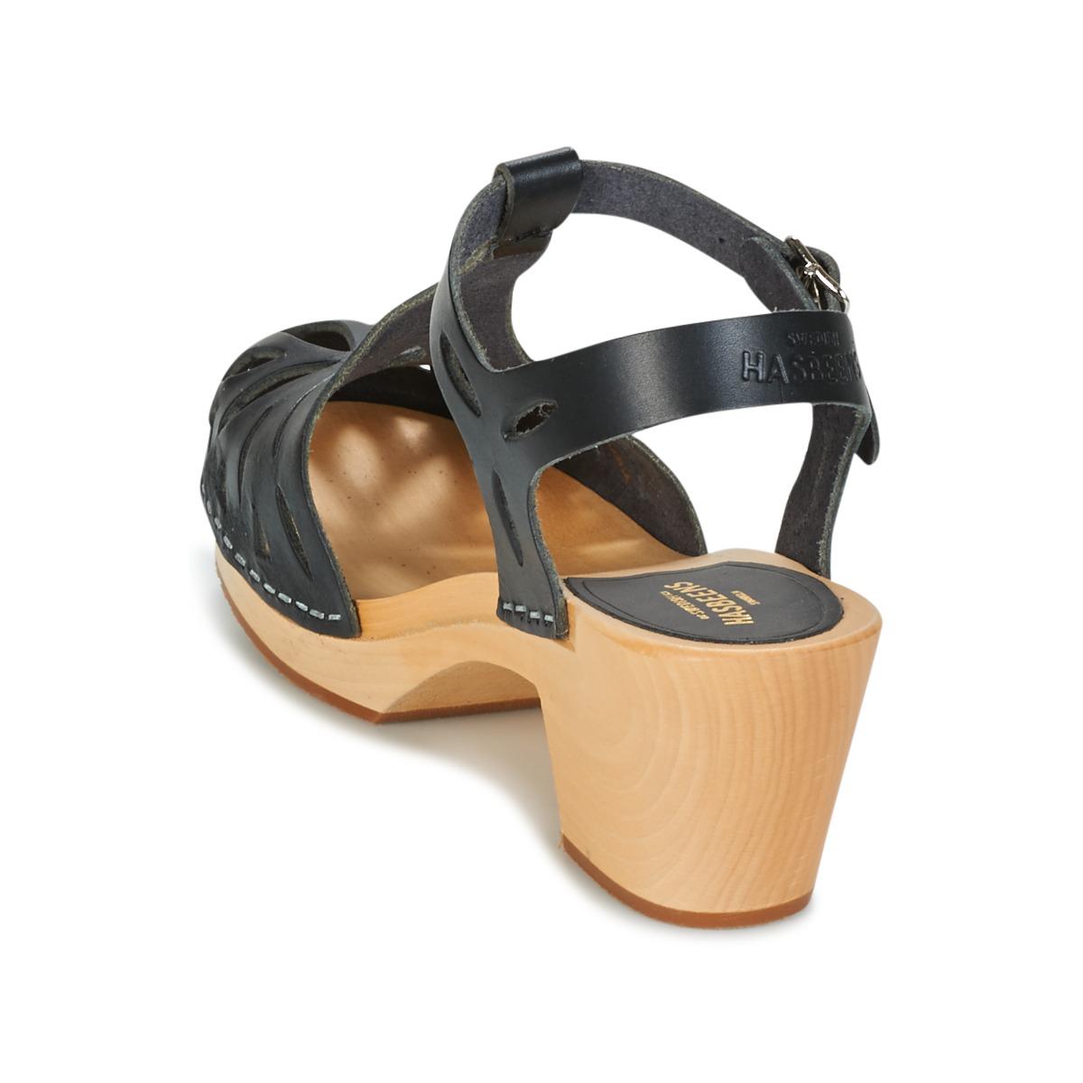 Swedish Hasbeens Lacy Women's Clogs (shoes) In Black Lyst