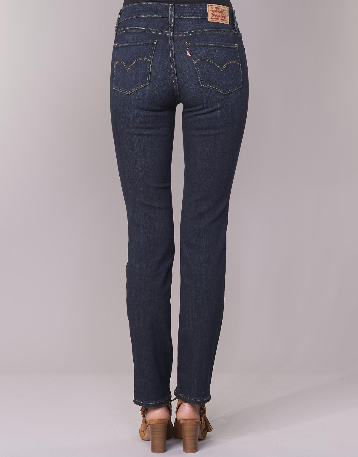 Levis Denim Levis 714 Straight Womens Jeans In Blue Lyst
