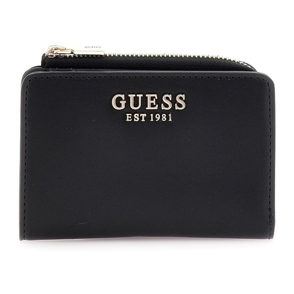 Spartoo Ceinture Guess Noir Femme Portefeuilles Et Porte-cartes