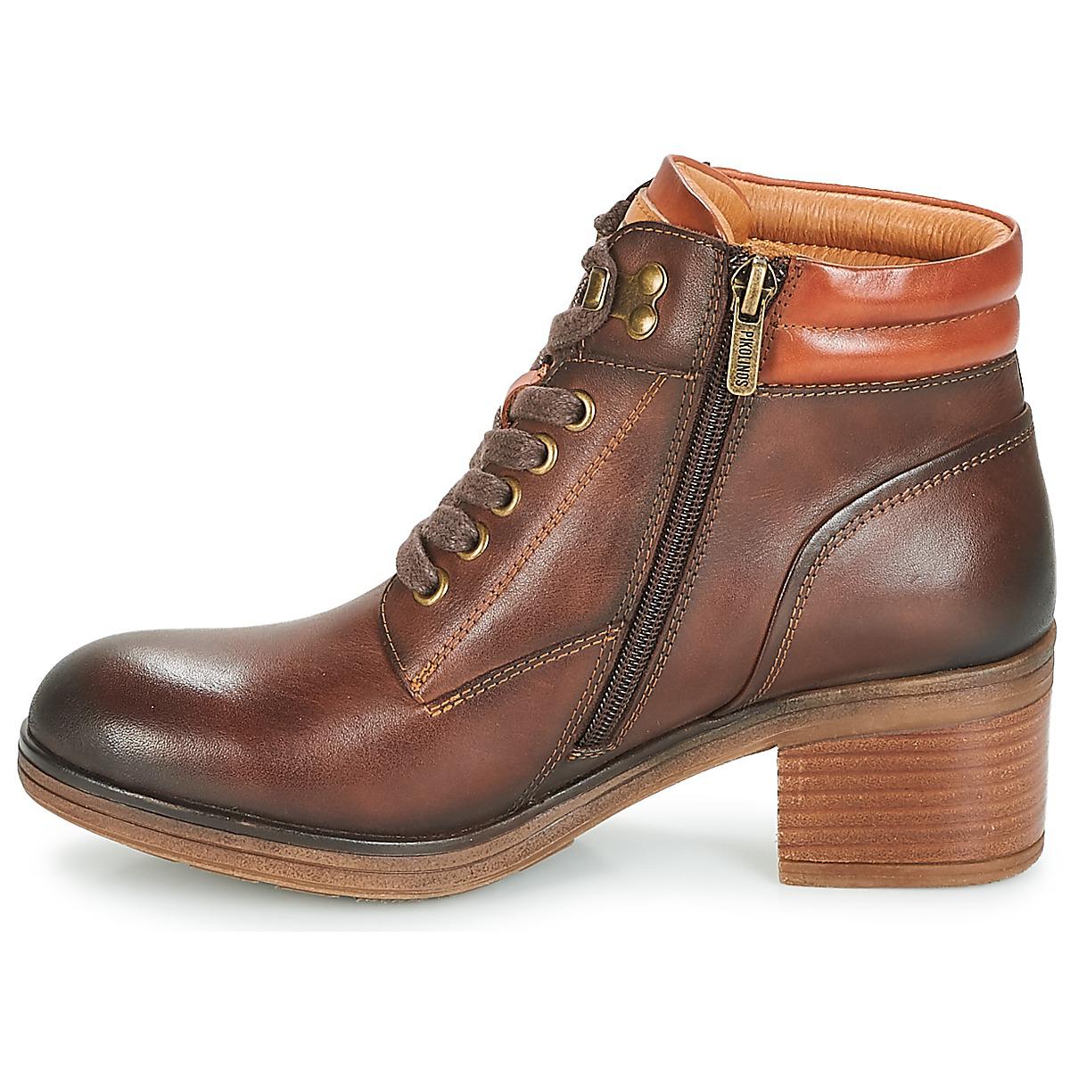 Pikolinos Leather Lyon W6n Women's Low Ankle Boots In Brown Lyst