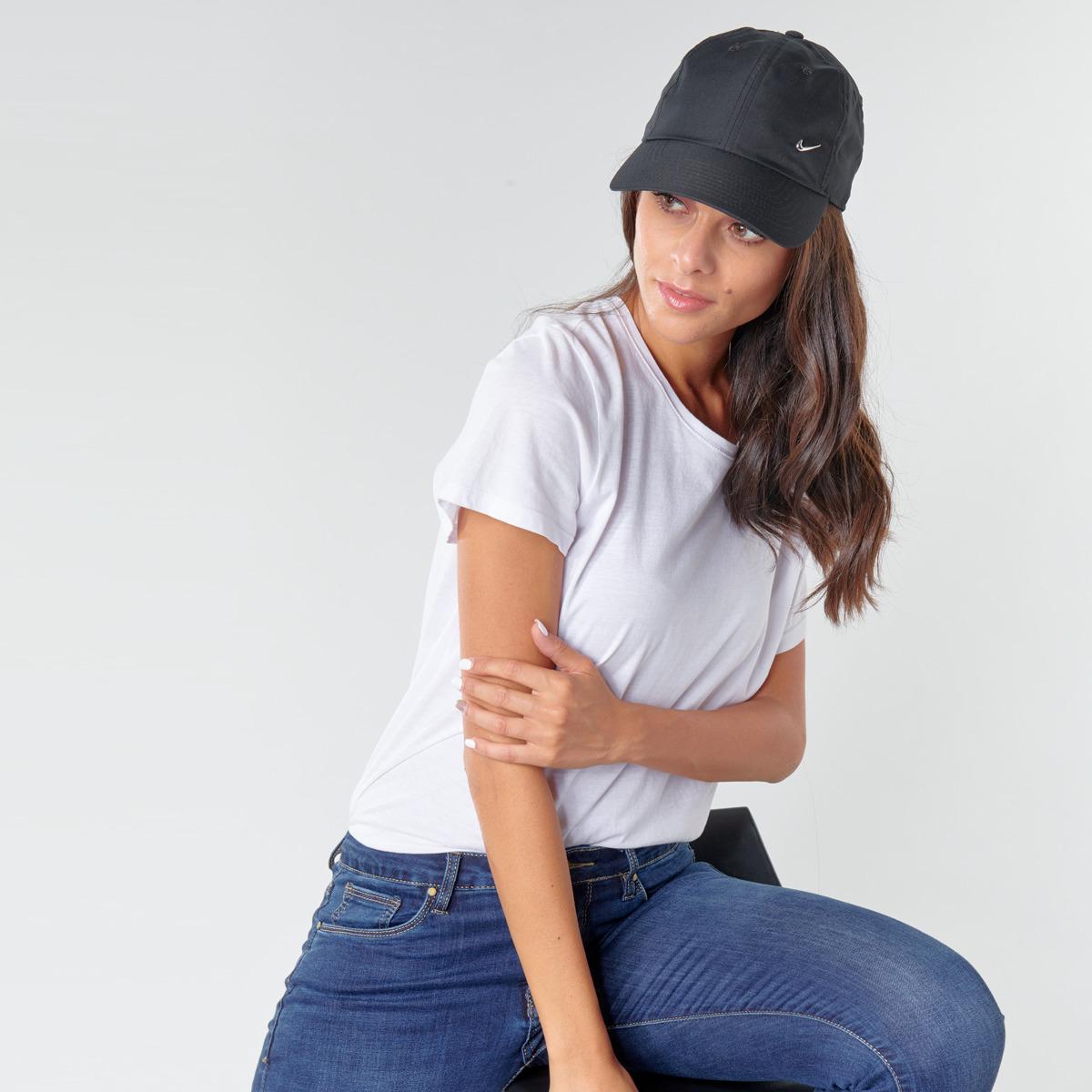 nike metal swoosh cap black