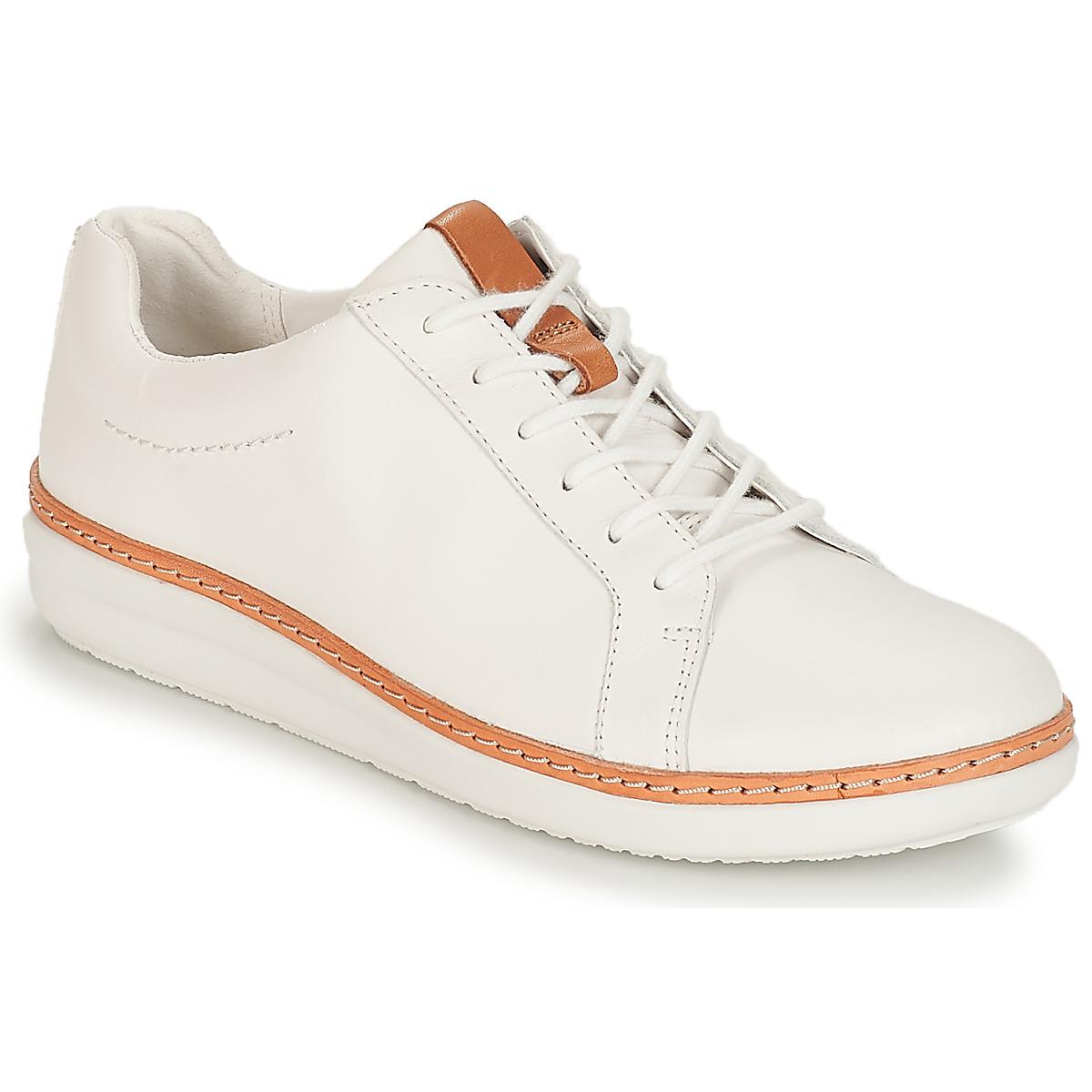 clarks sneakers womens orange