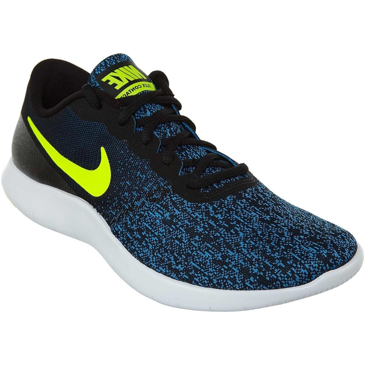 Nike Flex Contact Running Shoe Men's Shoes (trainers) In Blue for Men ...