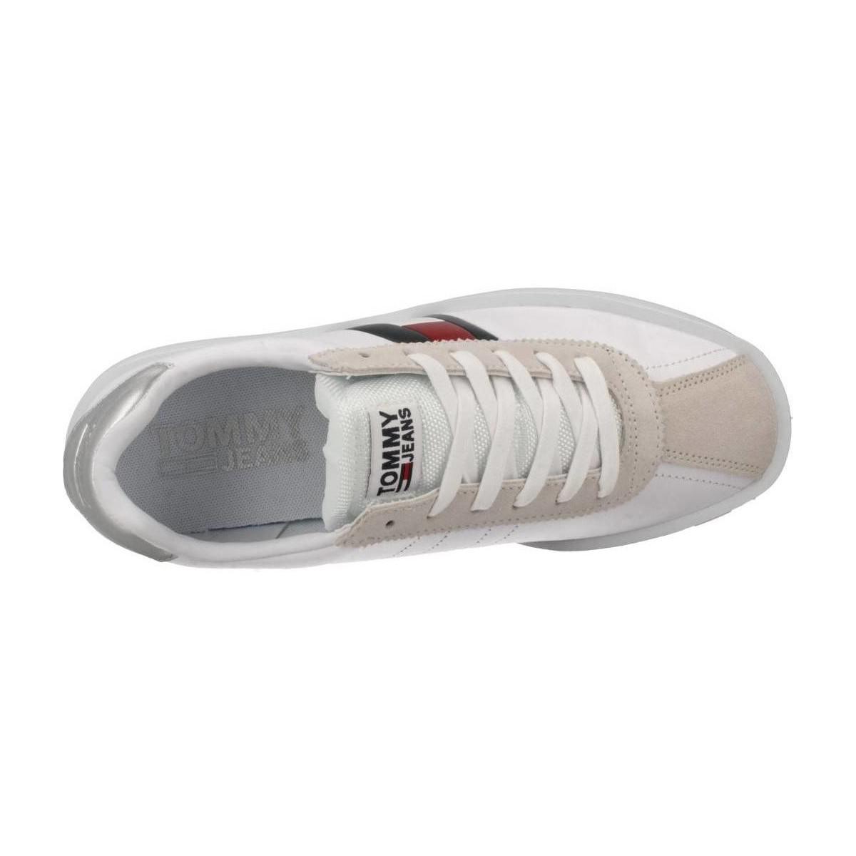 tommy hilfiger ladies white trainers