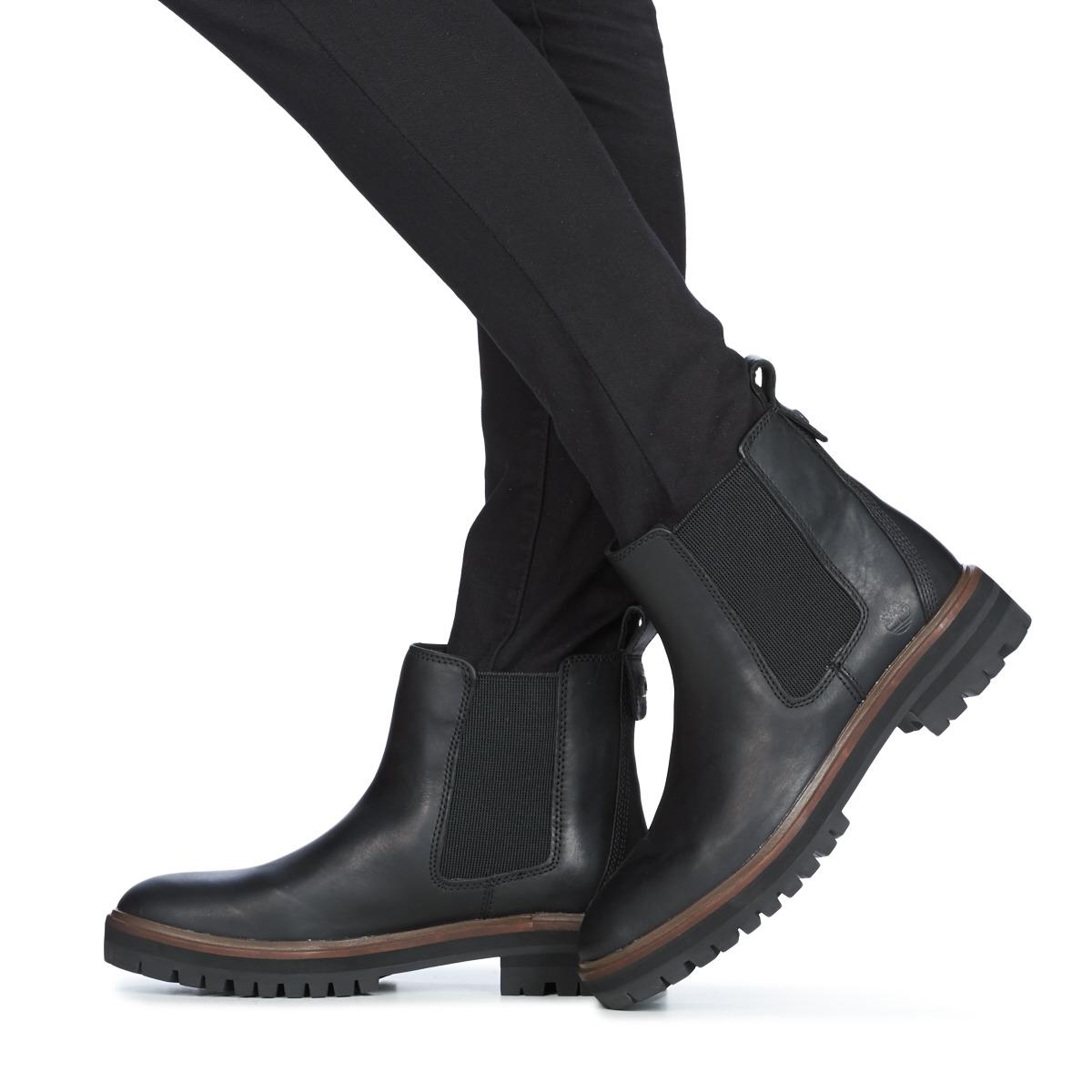timberland london square chelsea boots black