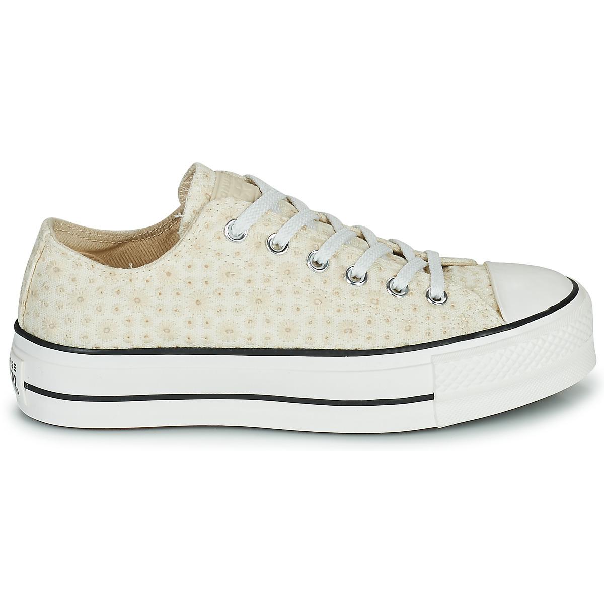 Converse Lage Sneakers Chuck Taylor All Star Lift Canvas Broderie Ox in het  Wit - Bespaar 1% - Lyst