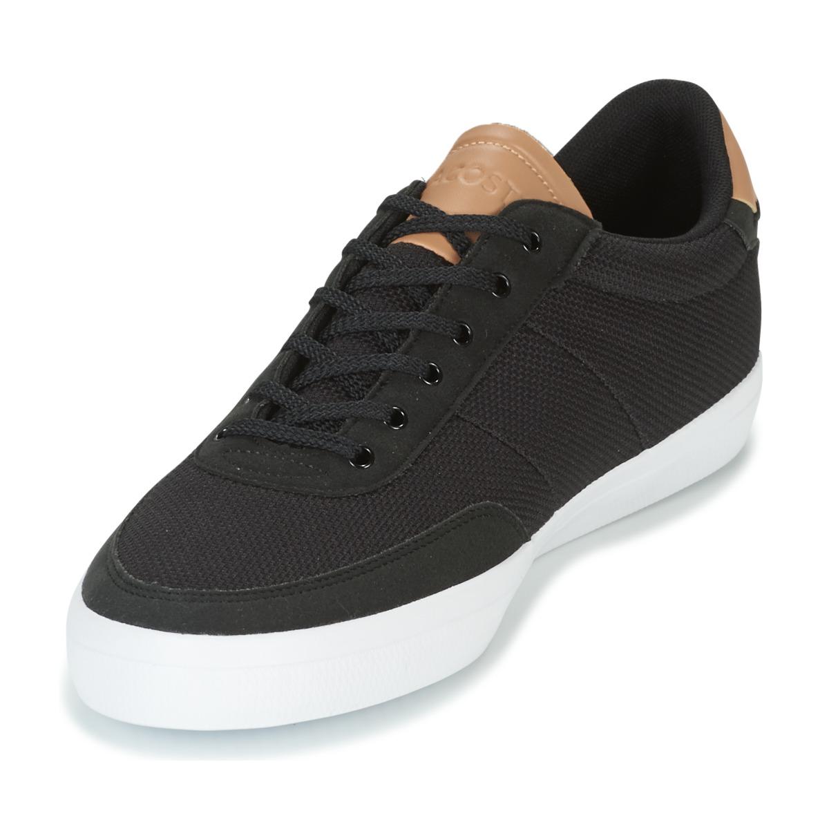 lacoste black shoes for men