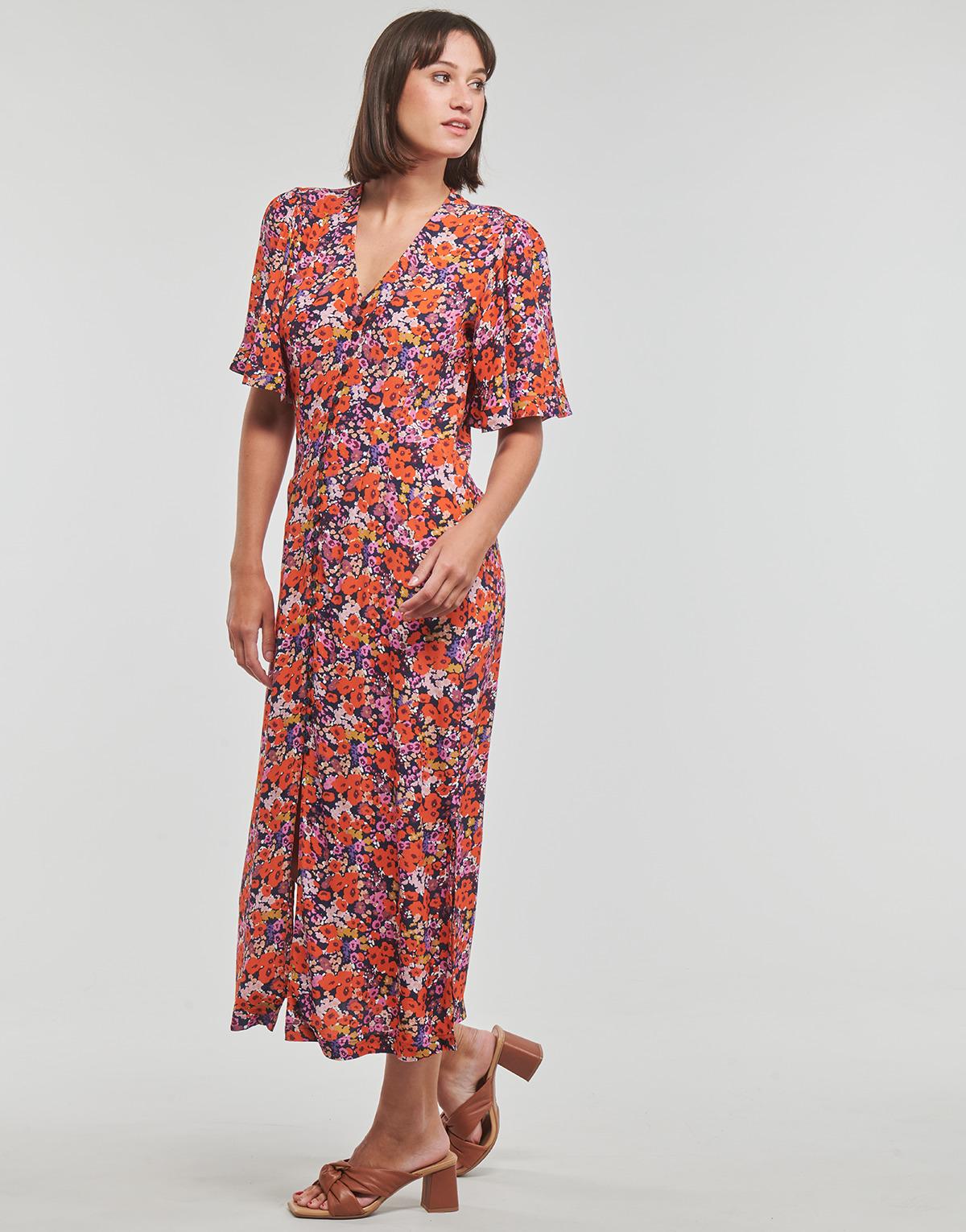 Esprit Robe Soirée Femme Rose Dentelle Élégante (EU 44