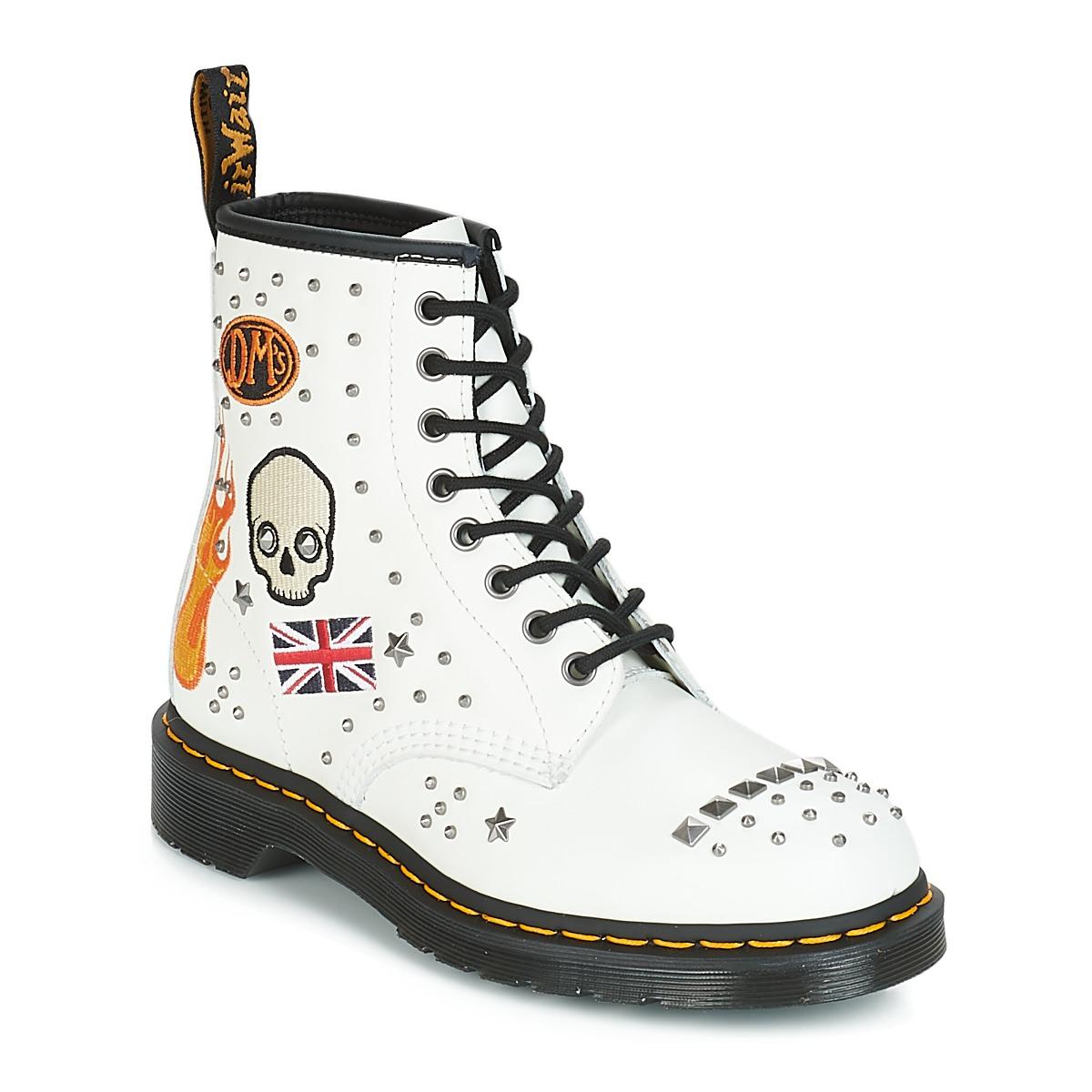 dr martens rockabilly white