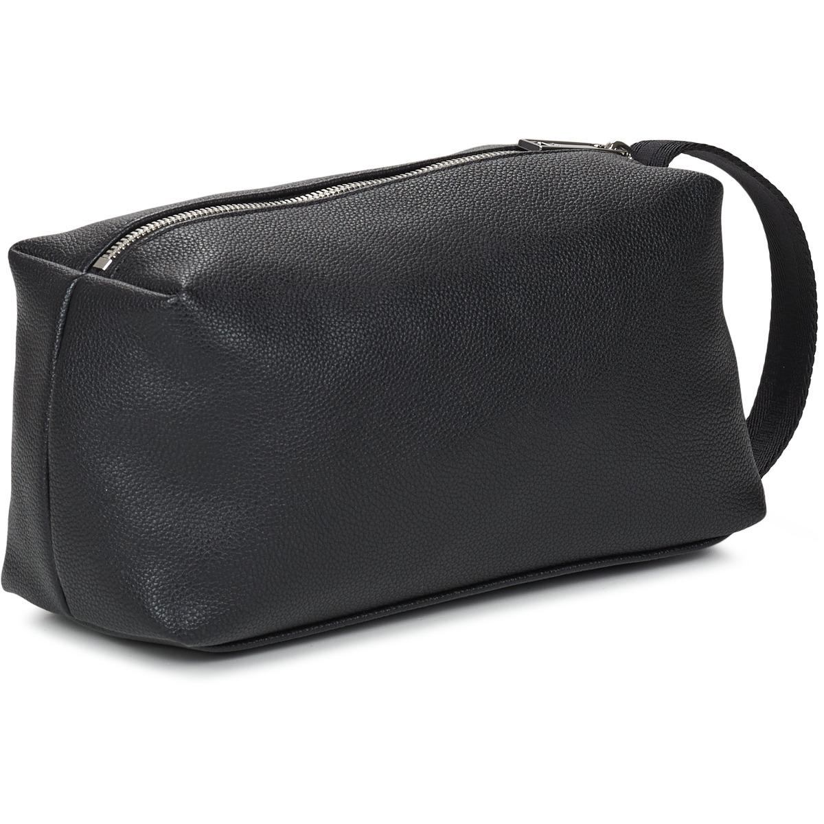 Herren-Kulturtasche Aus Leder – Schwarz, Mit PVC-Innenfutter, Praktisch Für Reise & Business