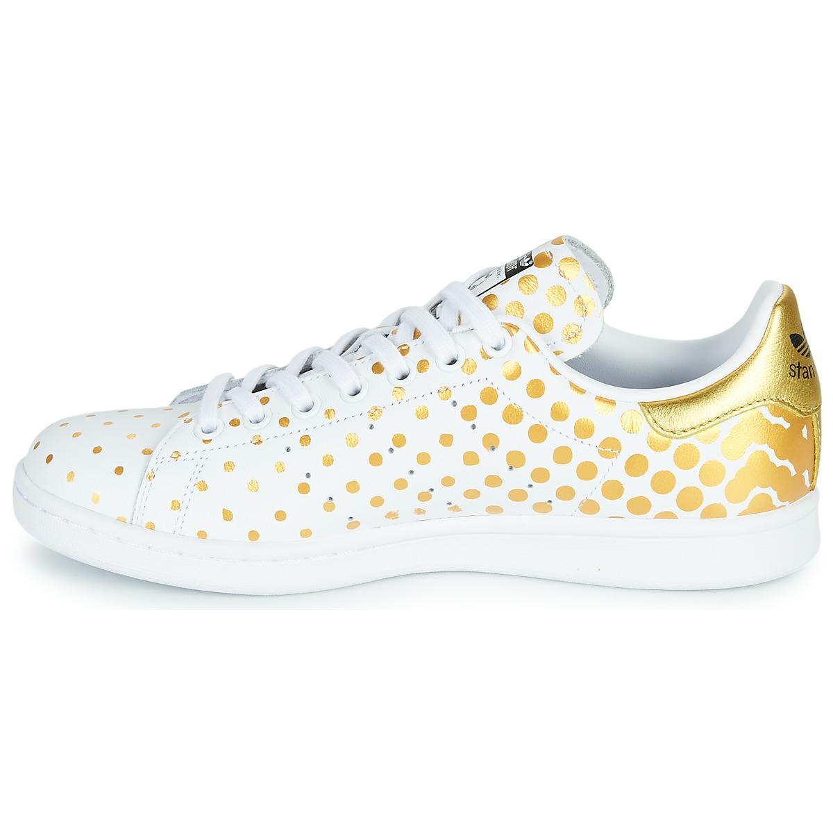 Stan Smith Bianco pois oro di adidas in Metallizzato | Lyst