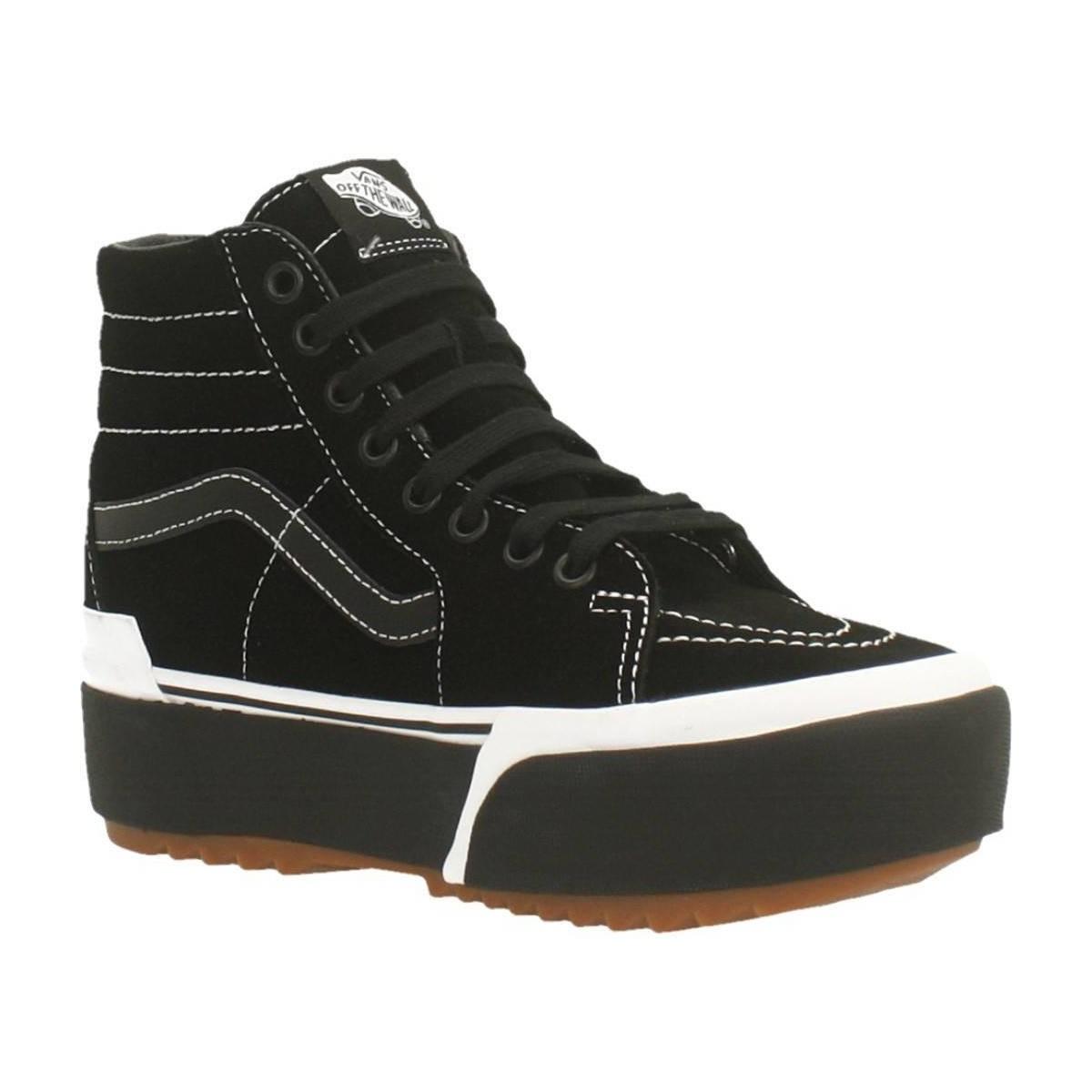 vans suede sk8 hi stacked