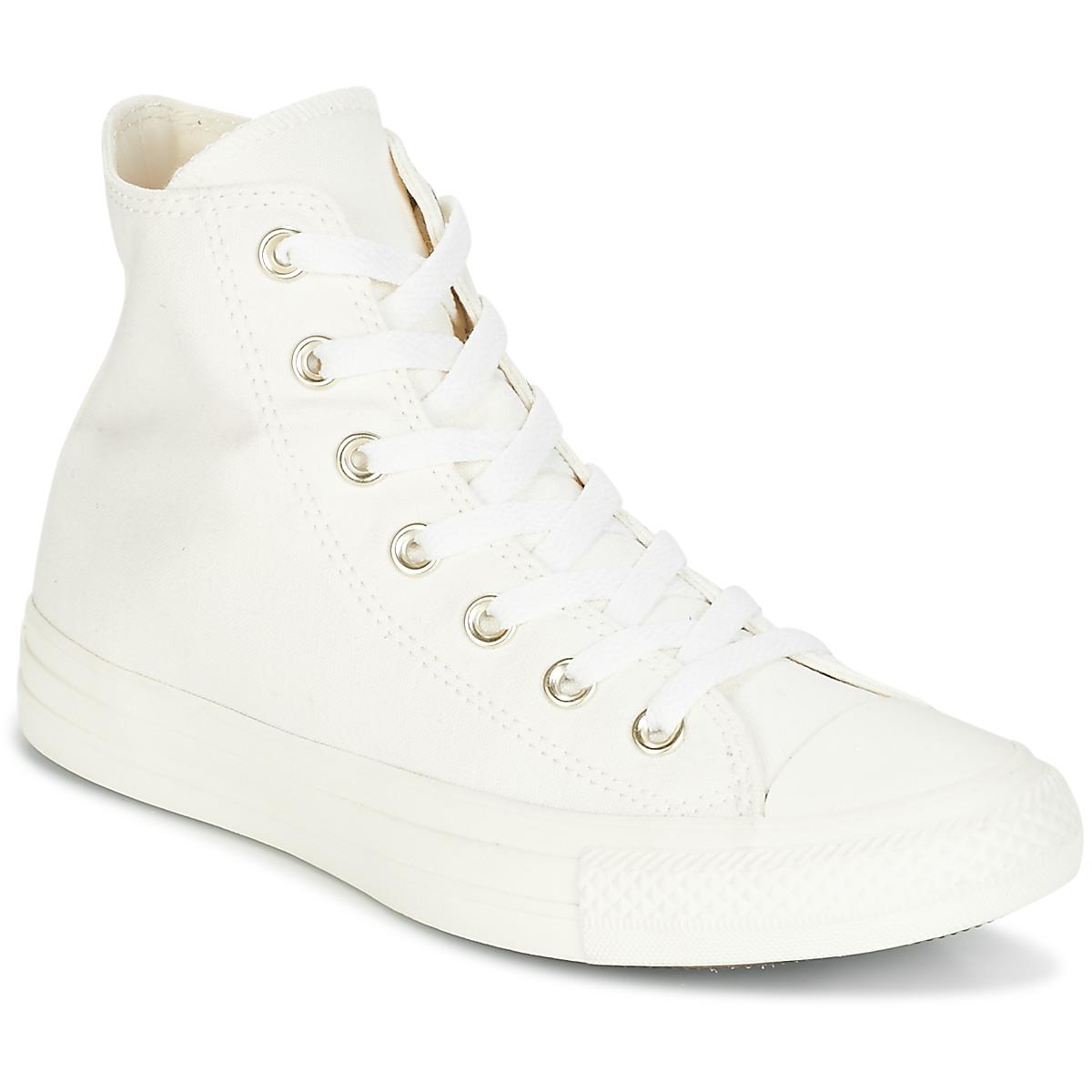 Converse Chuck Taylor All Star Hi Mono Glam Canvas Color Shoes (high-top  Trainers) in Beige (Natural) - Save 13% - Lyst