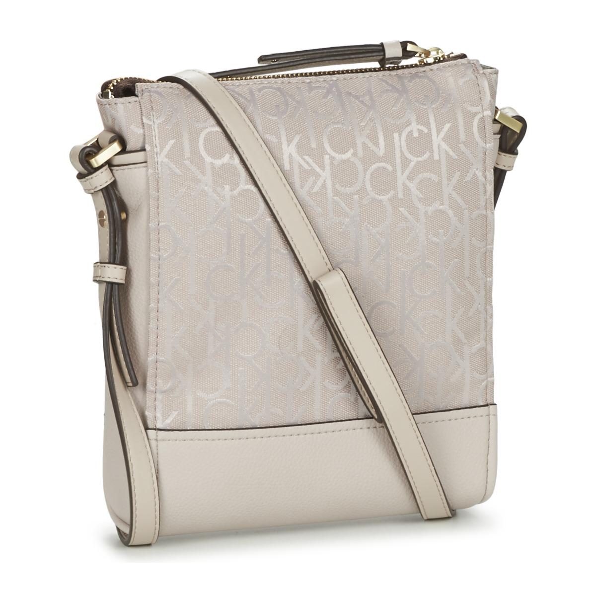 beige calvin klein bag