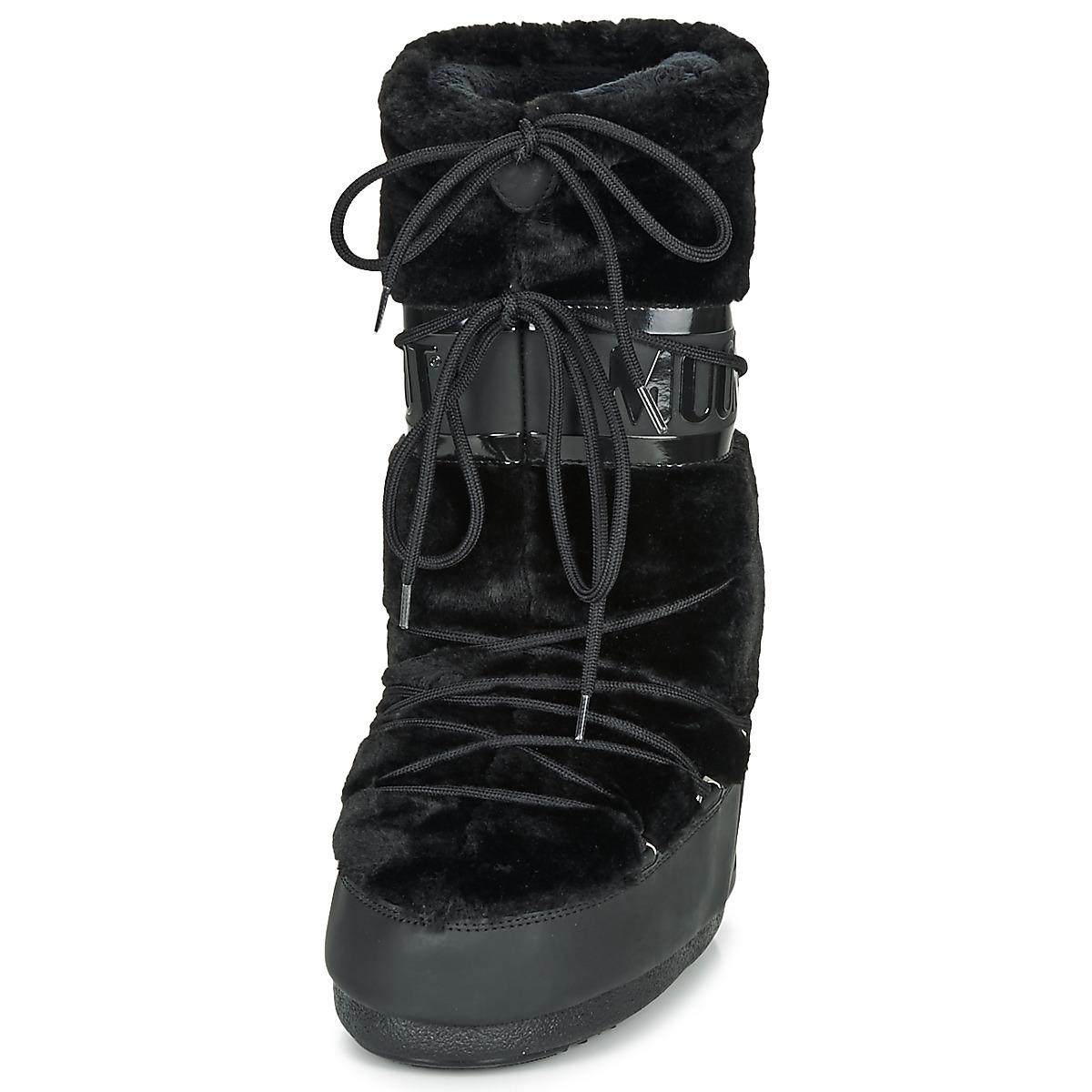 moon boots classic plus black