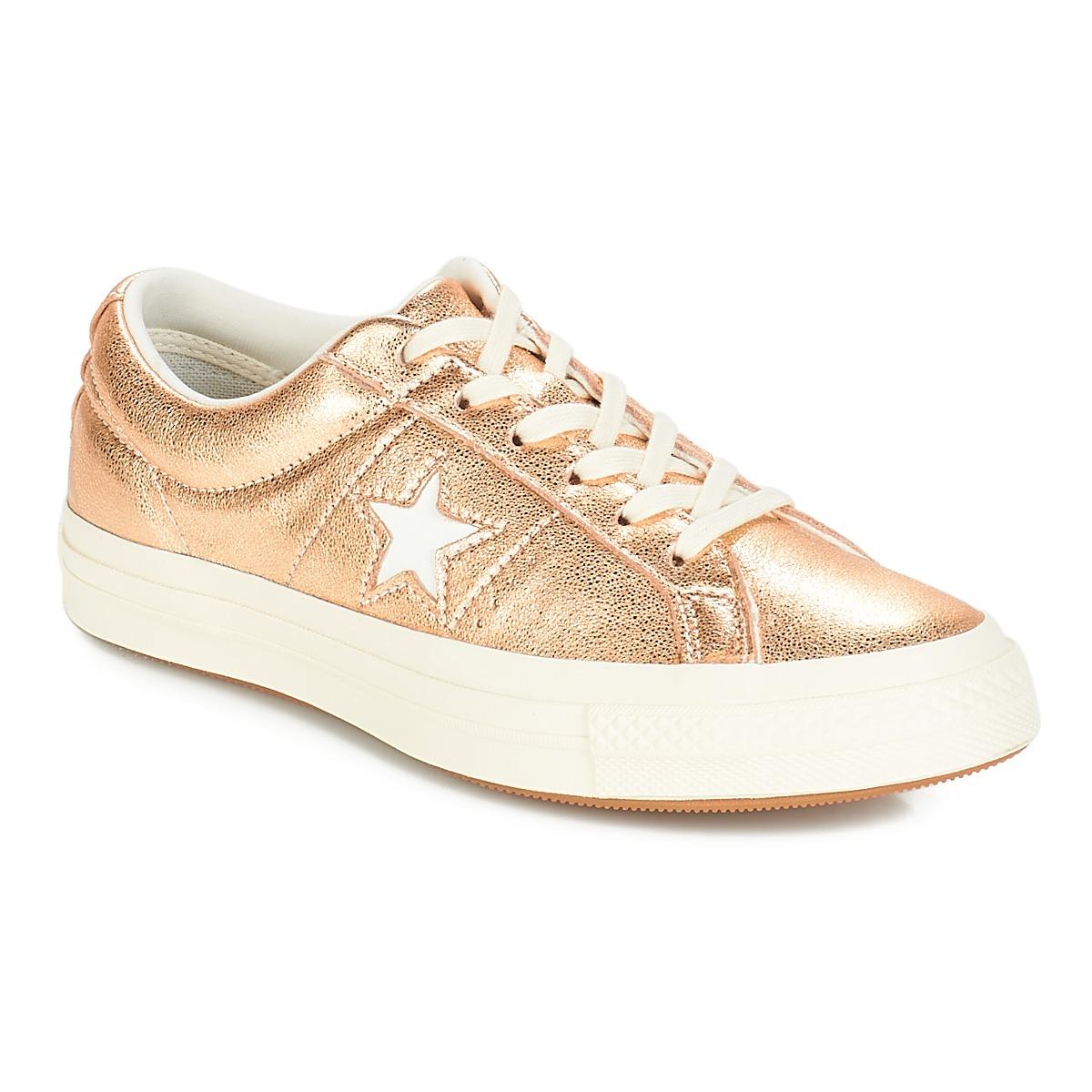 gold one star converse