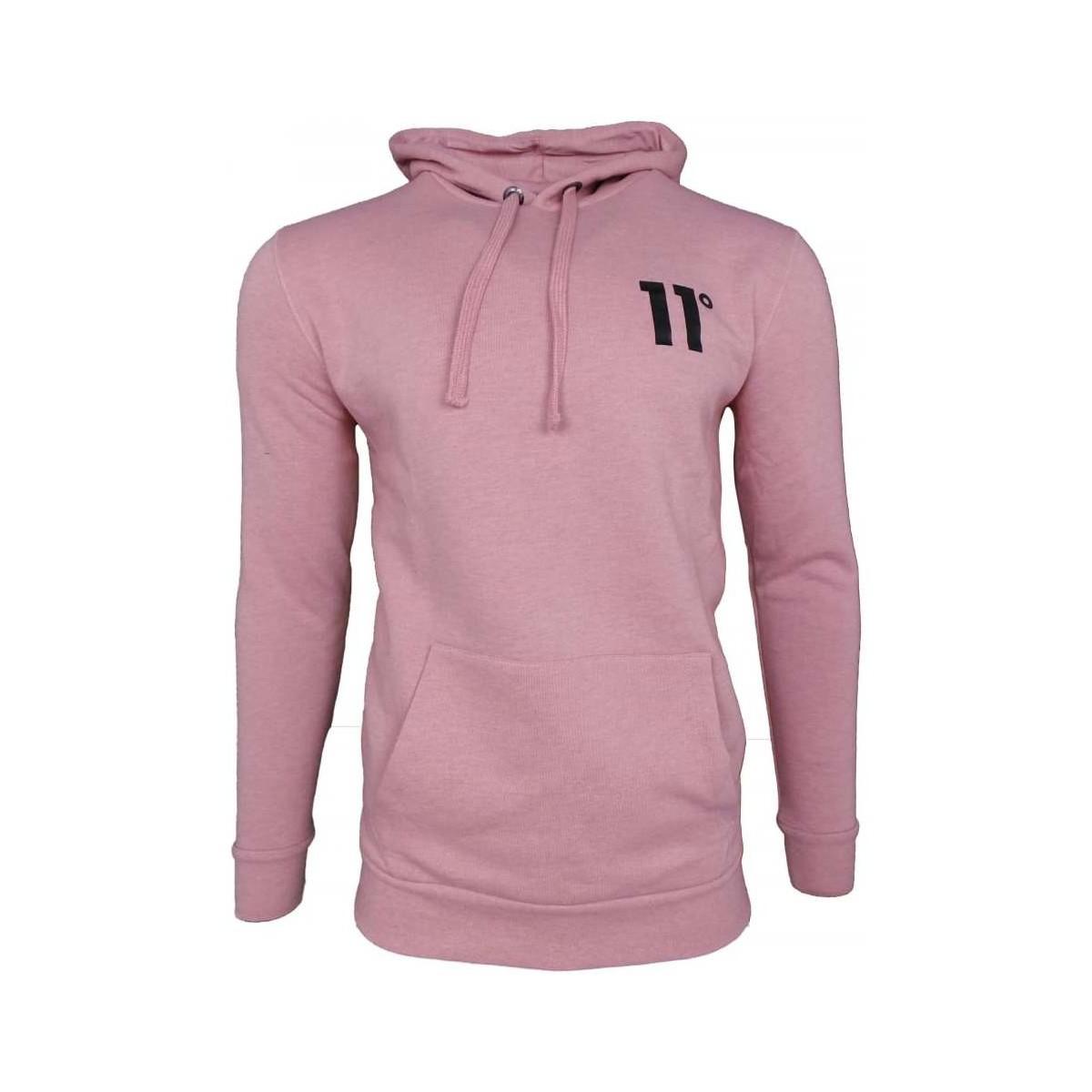 11 degrees hoodie pink