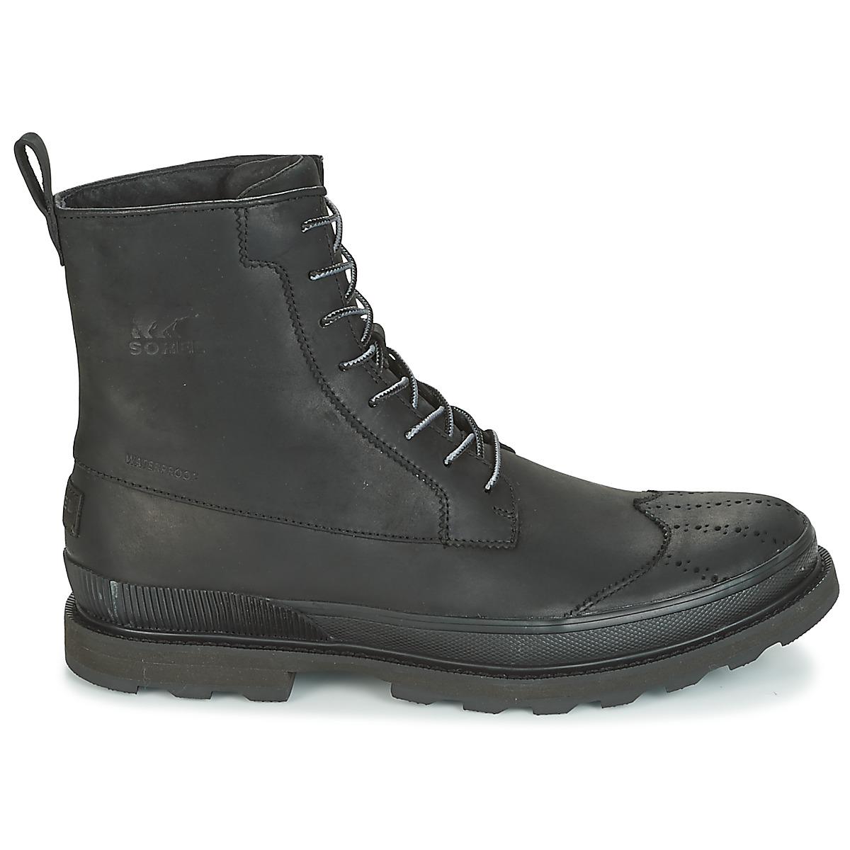 sorel madson waterproof leather wingtip boot