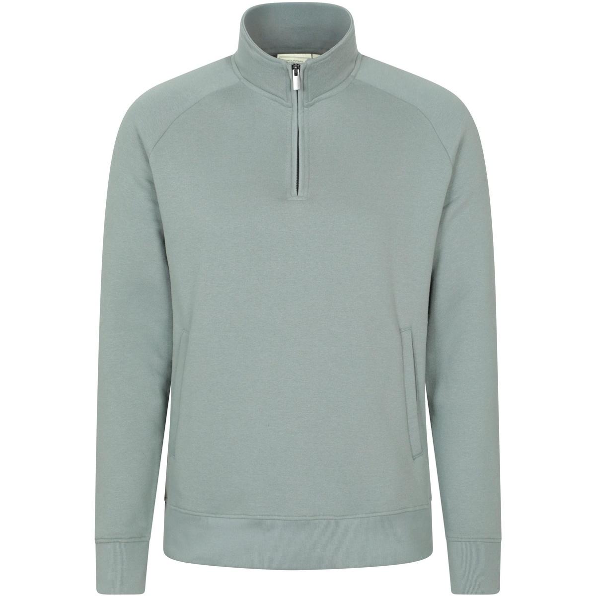 Sweat Polaire Homme Mountain Warehouse Gris - 1/2 Zip Taille L - Occasion