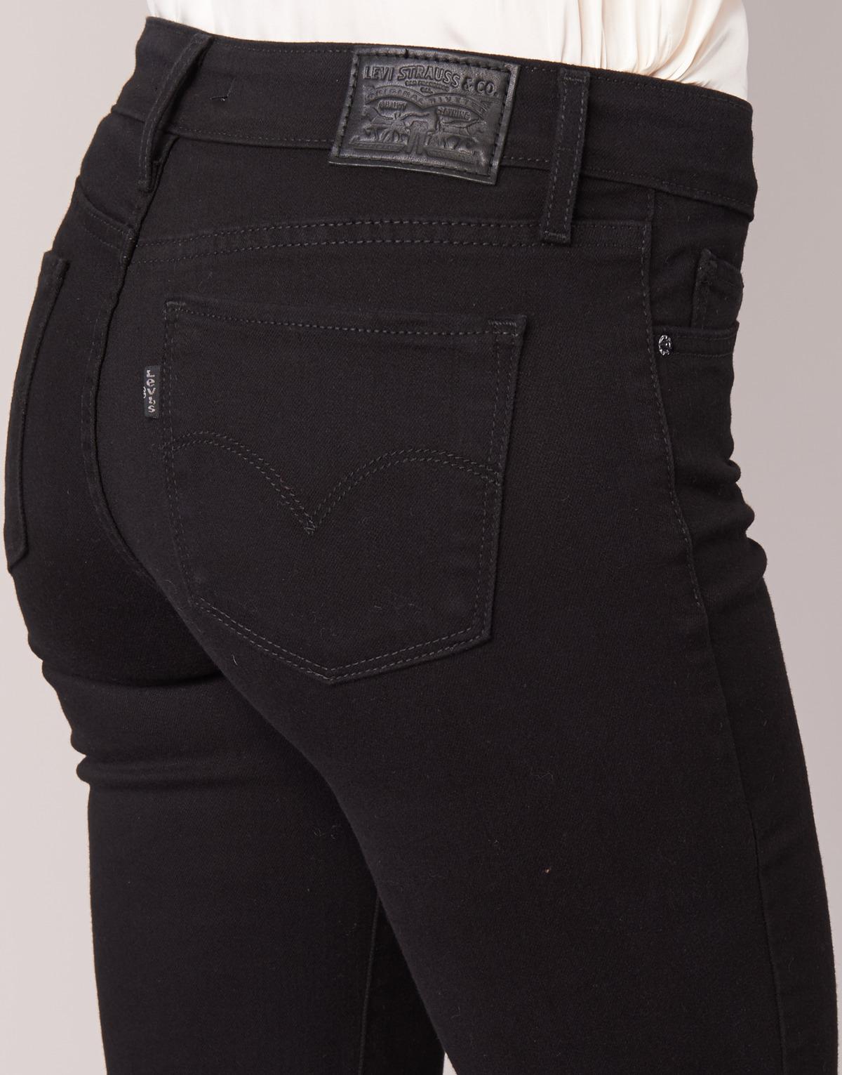 levi black womens jeans