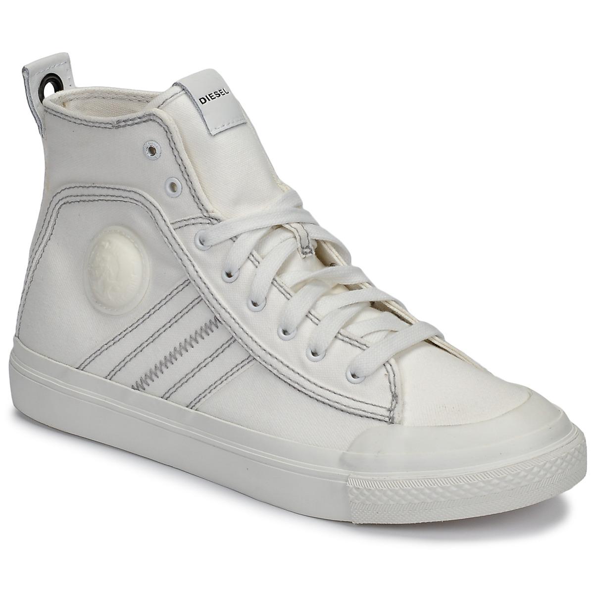 DIESEL Hoge Sneakers S-astico Mid Lace in het Wit voor heren | Lyst NL