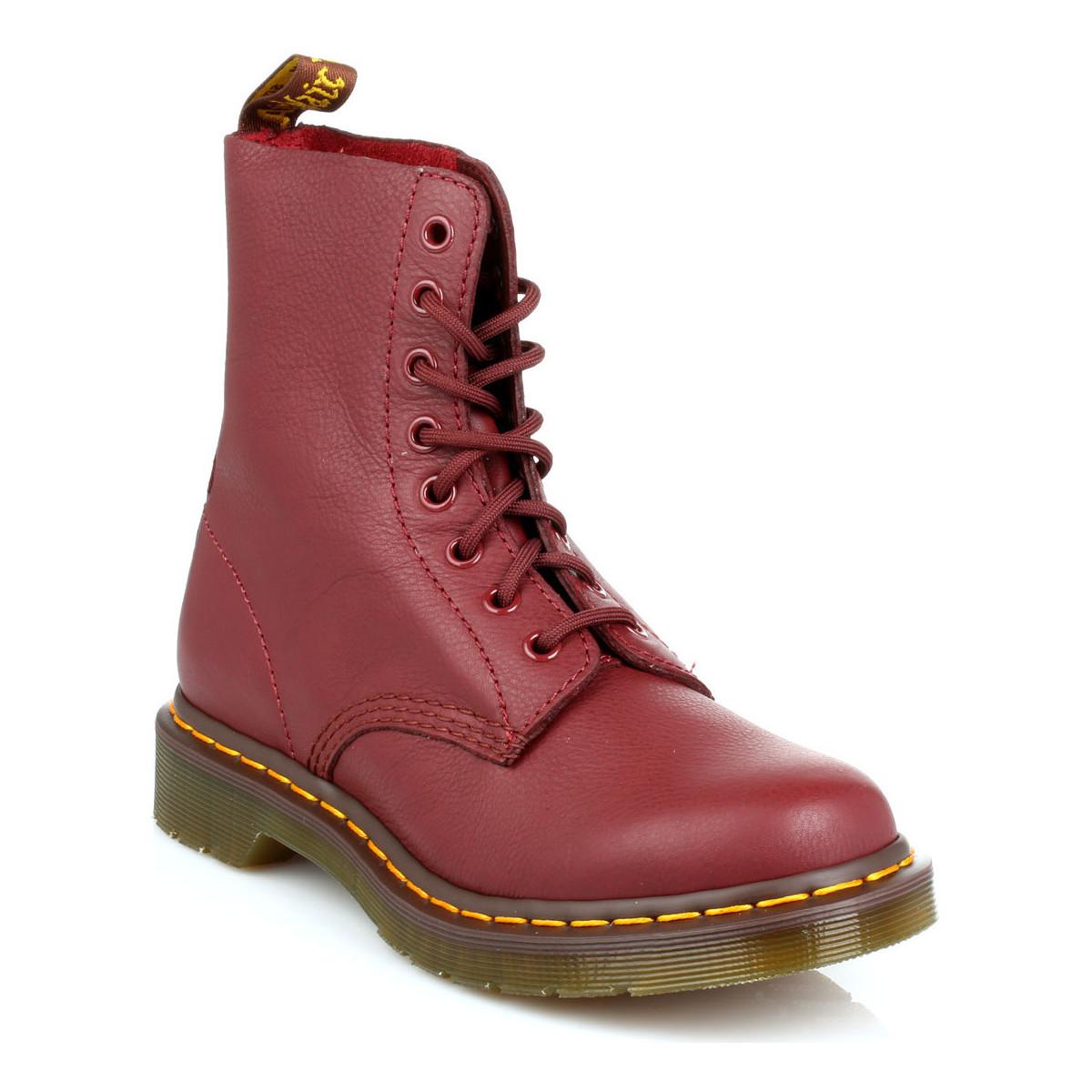 doc martens pascal virginia cherry red