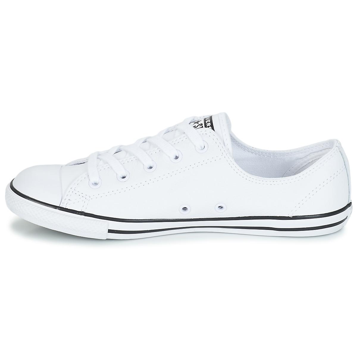 converse dainty leather trainers