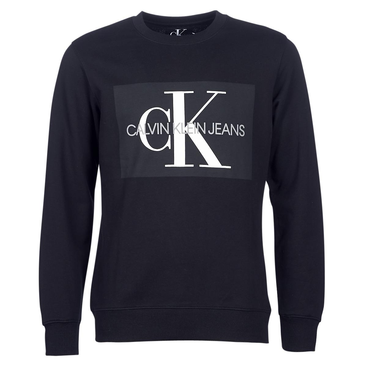 Calvin Klein Denim Core Monogram Logo Sweatshirt Men's Sweatshirt In ...