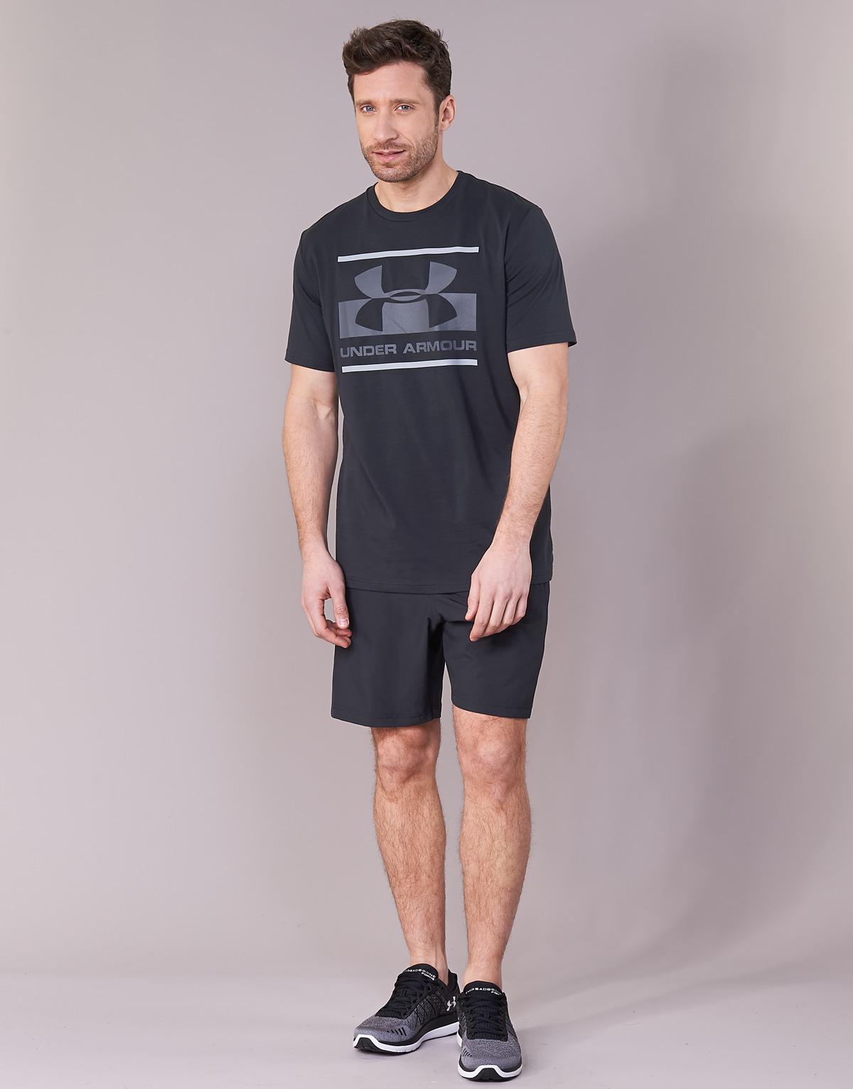 men's ua woven graphic wordmark shorts