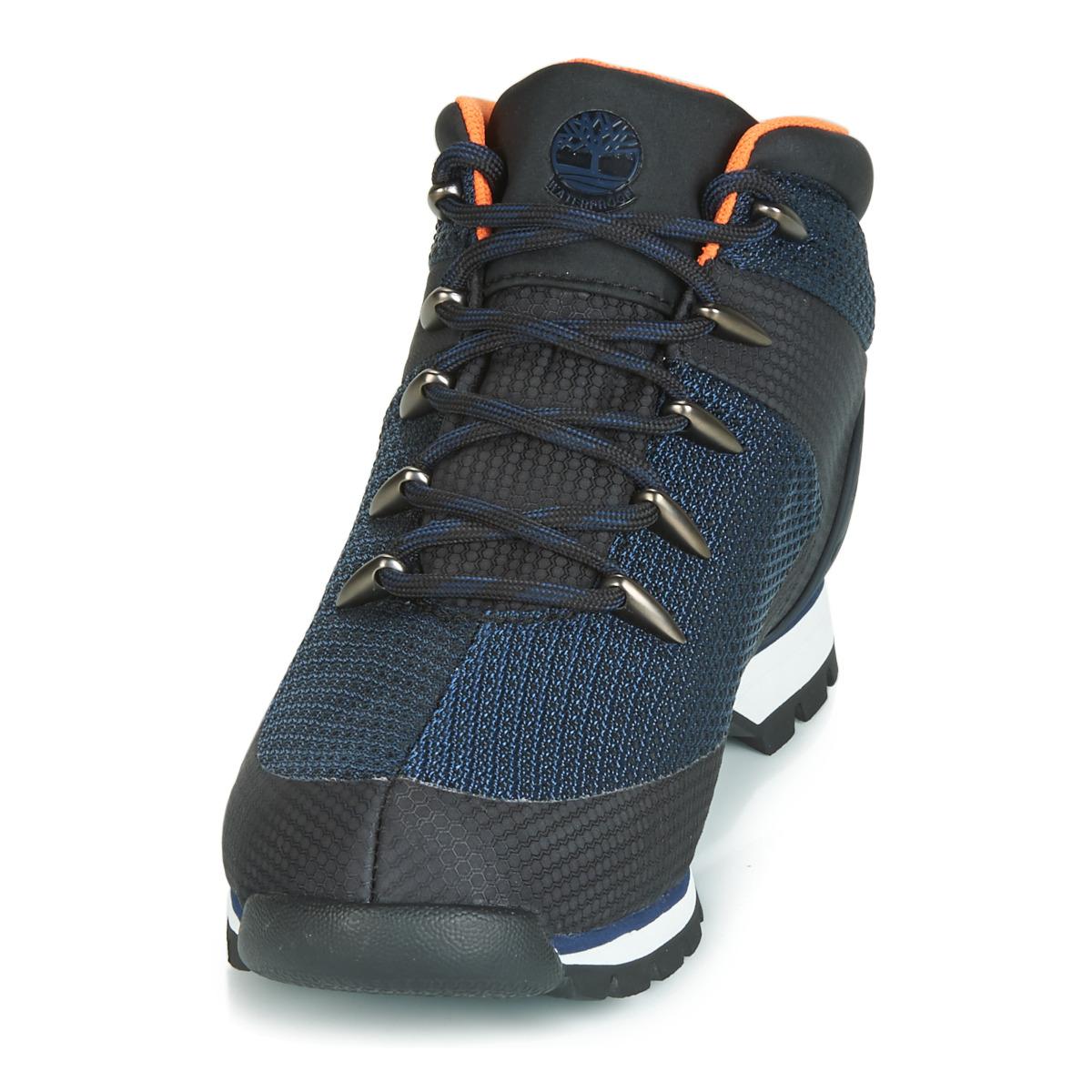 Timberland Kant Laarzen Euro Sprint Waterproof Mid Hiker in het Blauw voor  heren - Lyst