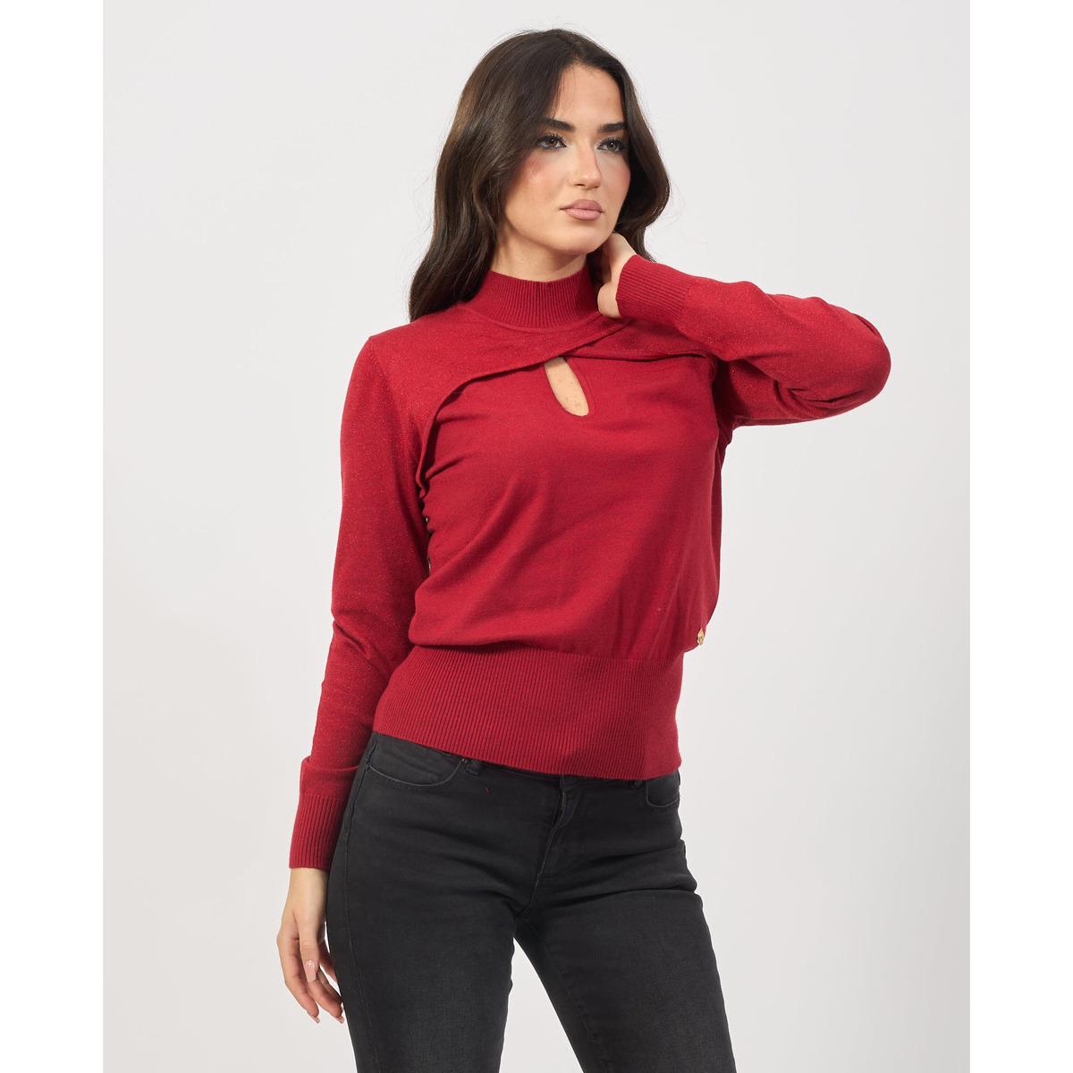 Pull Pull croise devant Yes Zee en coloris Rouge Lyst