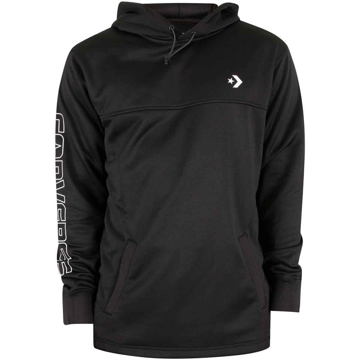 Download Converse Synthetic Men's Hybrid Pullover Hoodie, Black Men ...