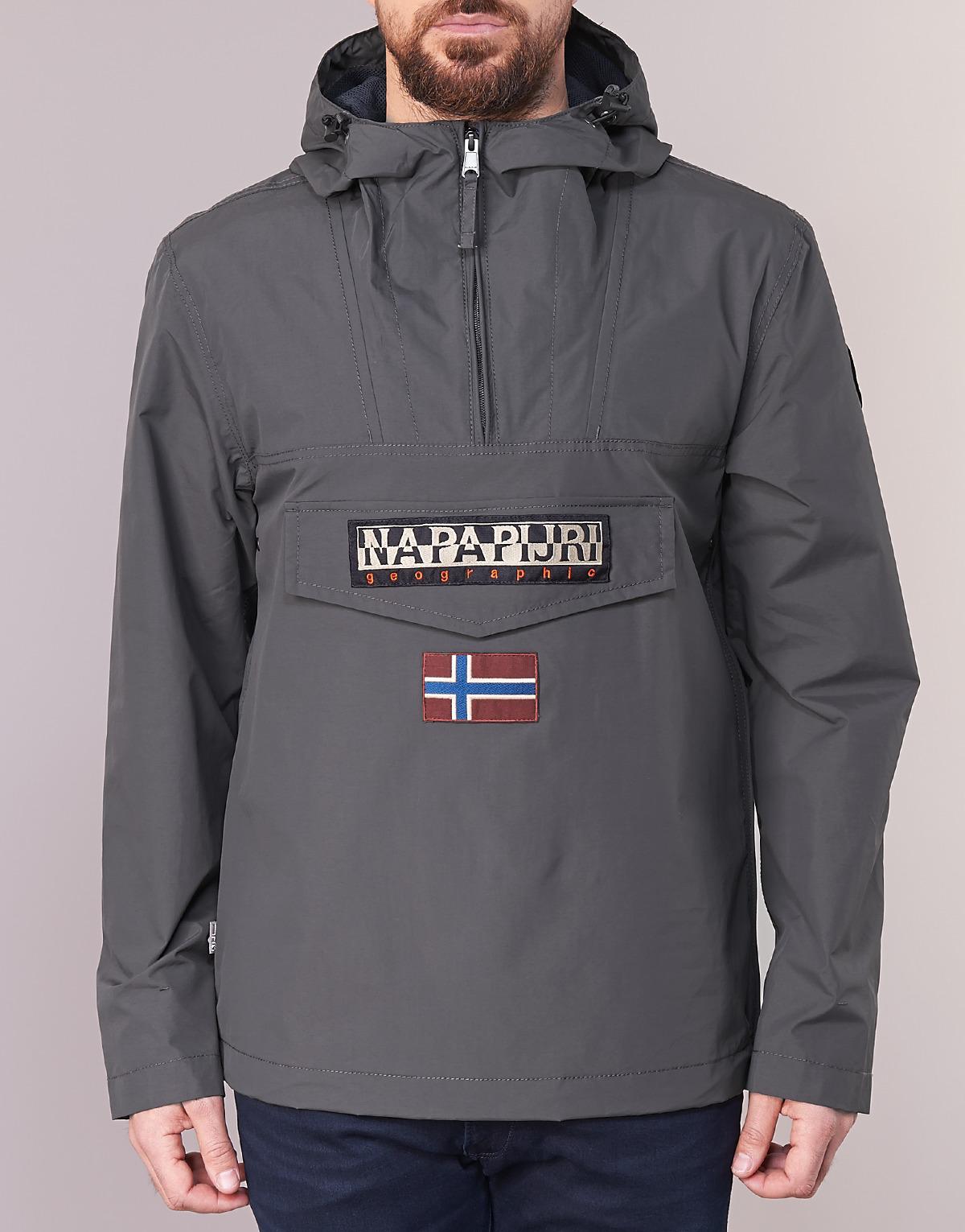 grey napapijri jacket