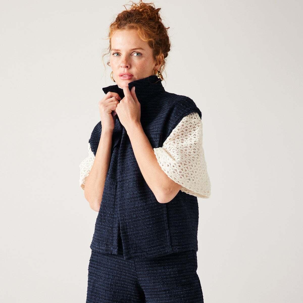 Veste Veste sans manches Promod en coloris Bleu Lyst