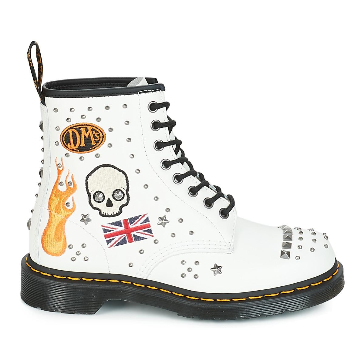 dr martens rockabilly white