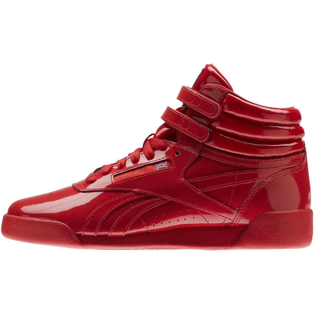 Reebok high cheap tops rouge