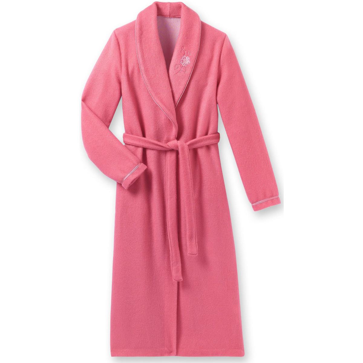 Pyjamas / Chemises de nuit by Daxon - Robe de chambre en molleton courtelle  Lingerelle en coloris Rose | Lyst