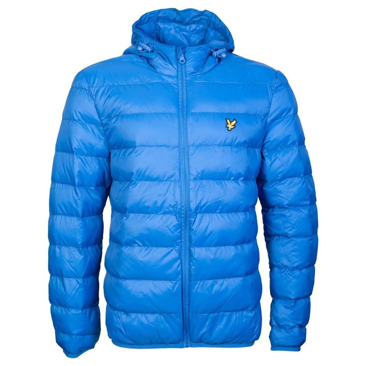 lyle and scott blue puffer jacket
