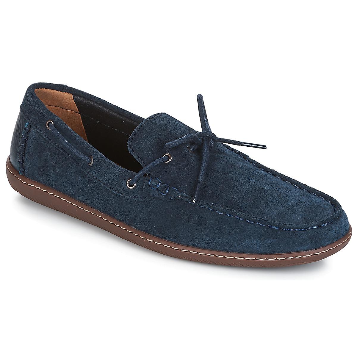 Clarks Leather Saltash Edge Boat Shoes in Blue for Men Lyst