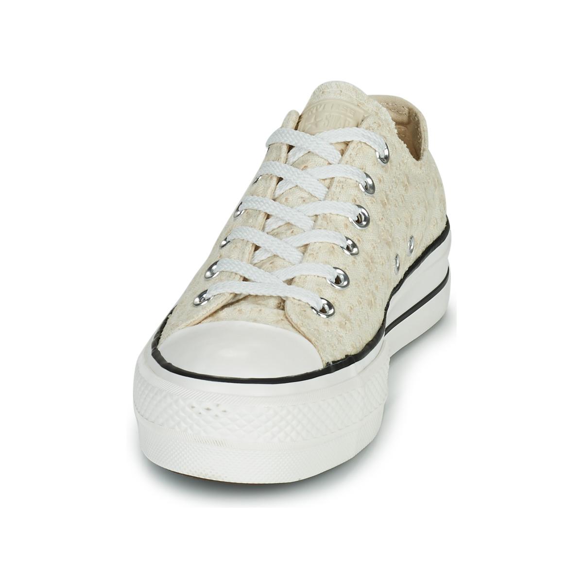 canvas broderie platform converse