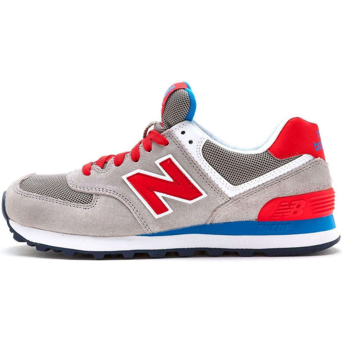 red blue and grey new balance