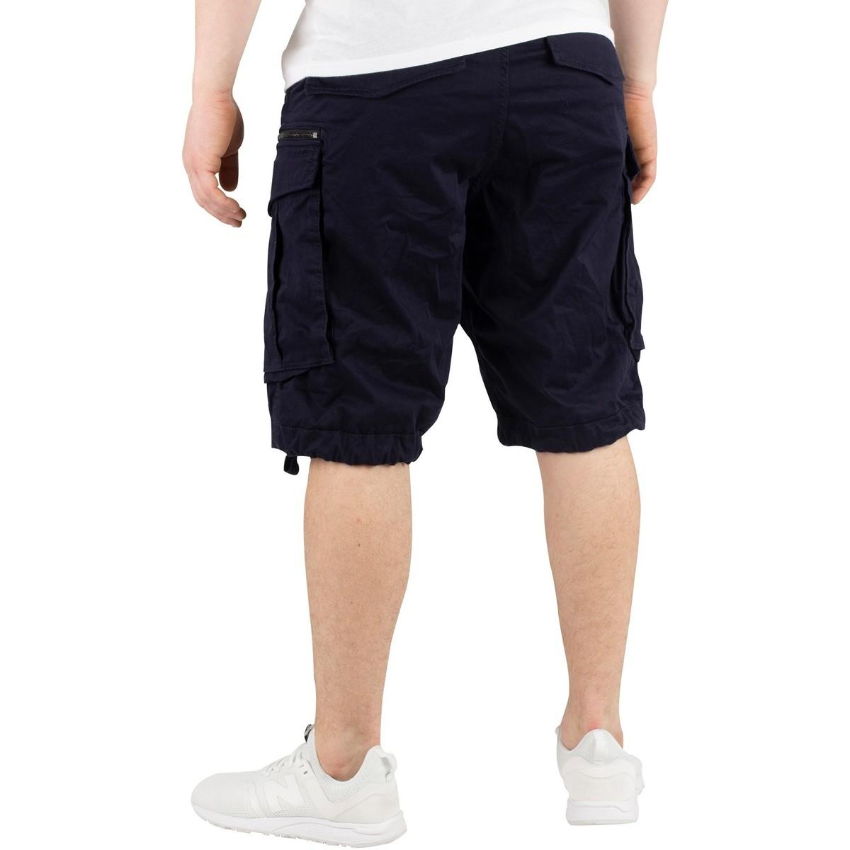 cargo shorts blue