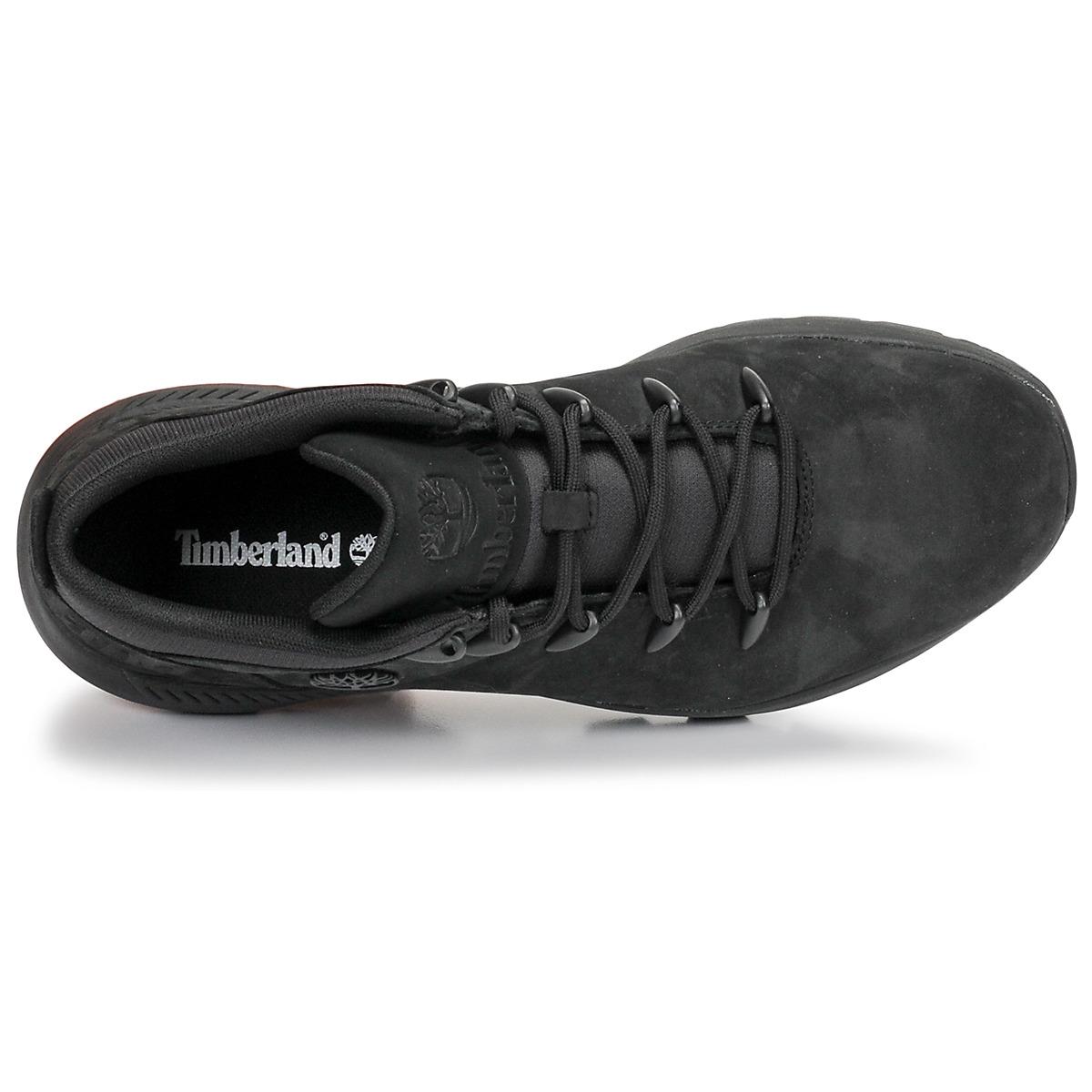 timberland black euro sprint trekker boots