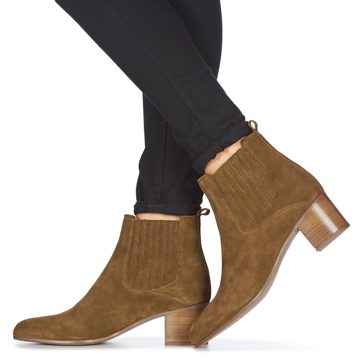 bottines marron jonak