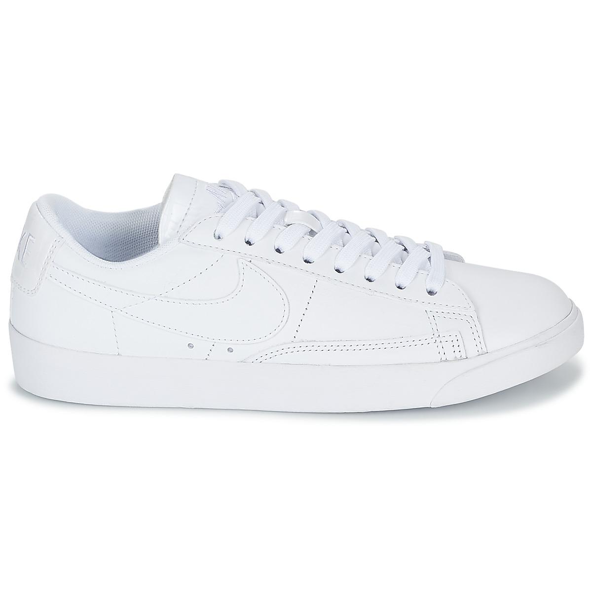 Nike Leather Blazer Low Le Shoes in White - Save 60% | Lyst UK