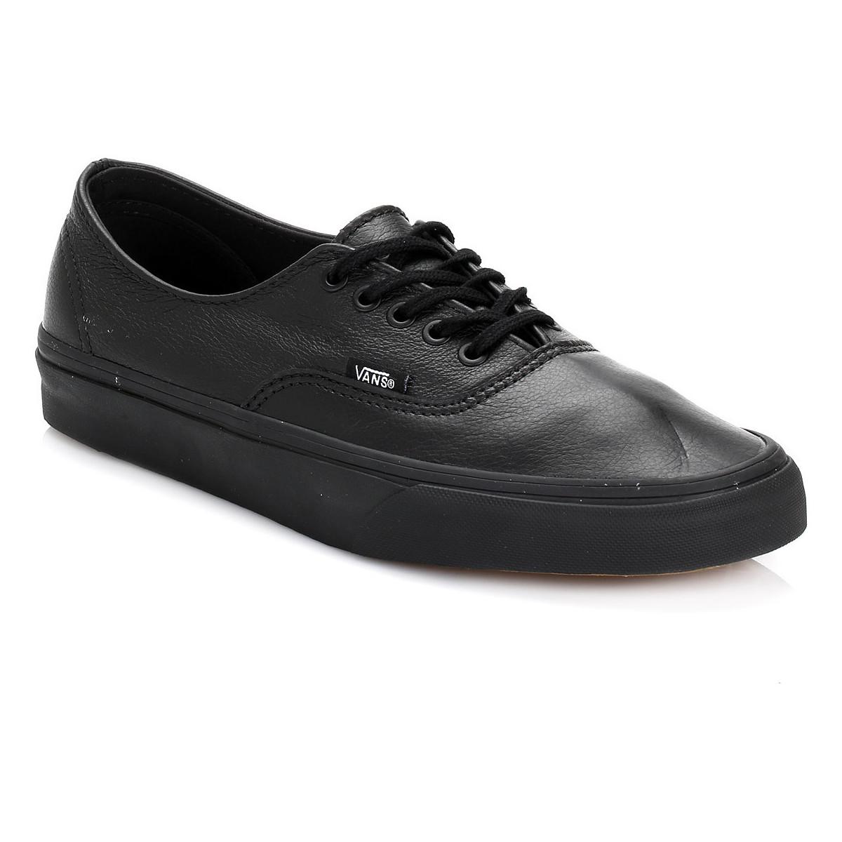 vans authentic decon black leather