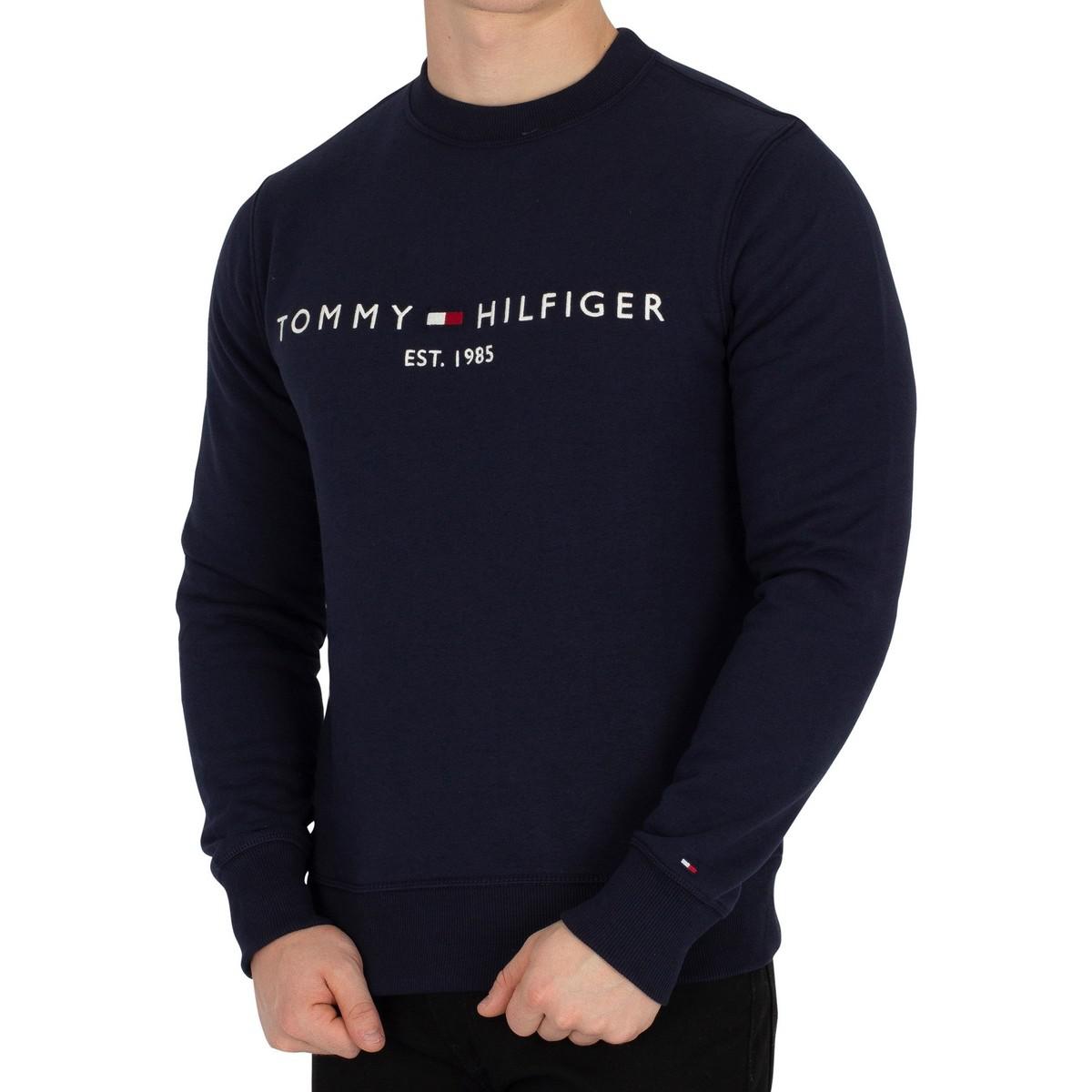 tommy hilfiger men's logo sweatshirt