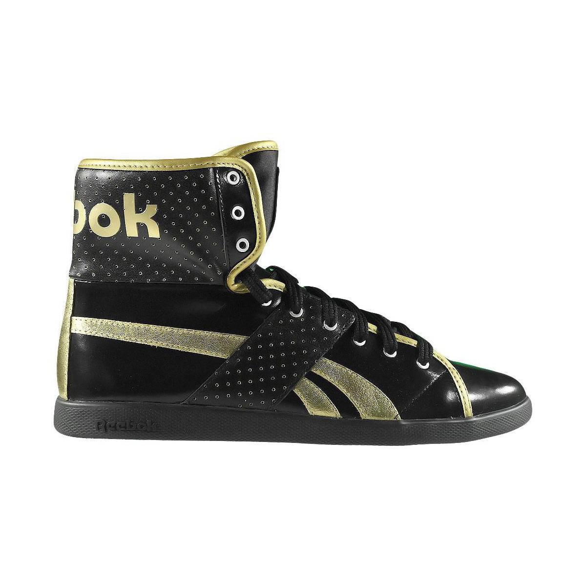 black and gold reebok high tops off 50 